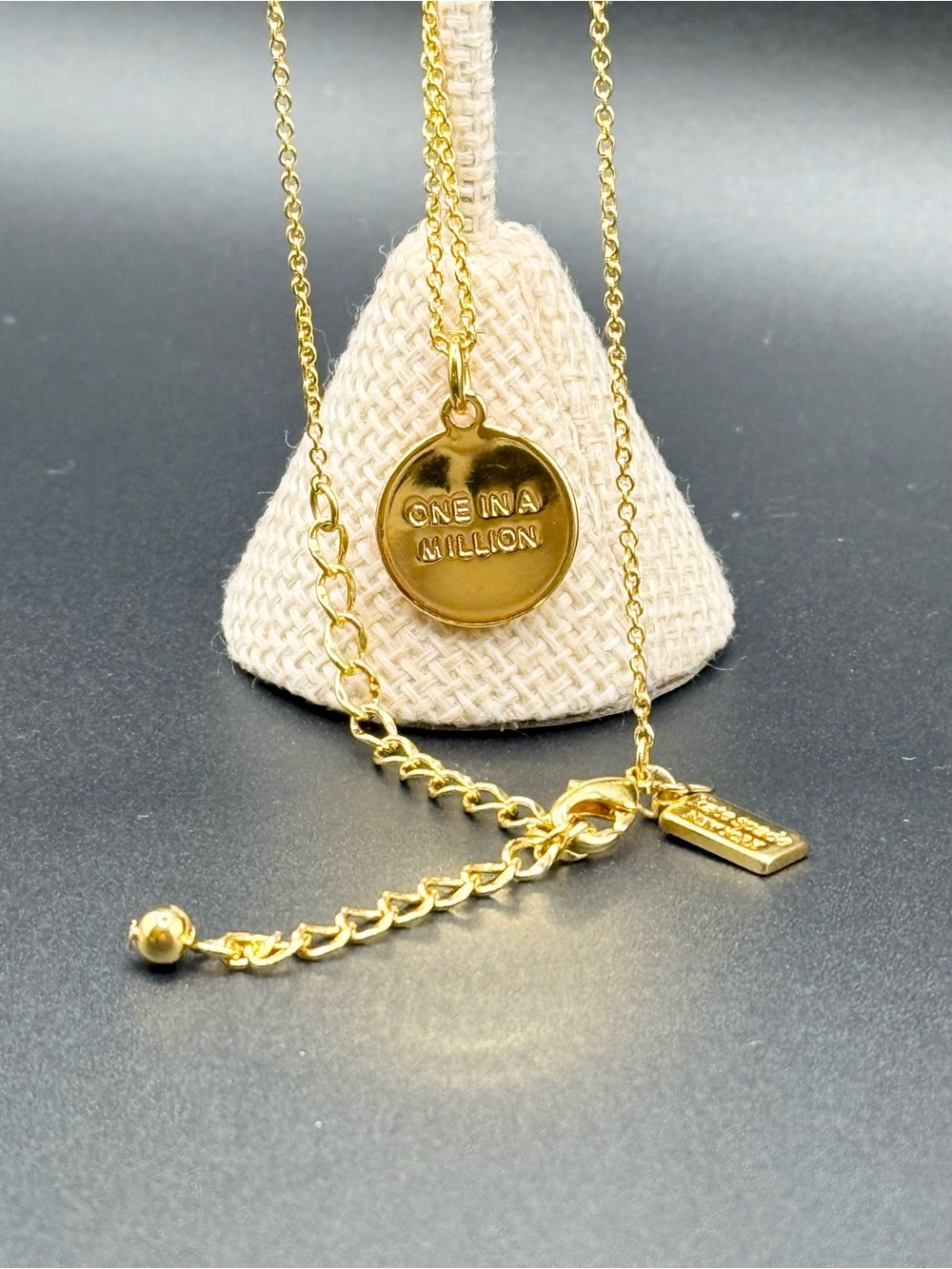 Kate Spade 12k Gold-Plated Initial “J” Pendant Necklace, 17" + 3" Extender - Picture 3 of 5